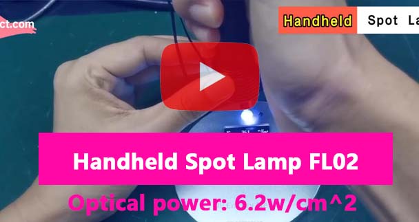 Handheld UV LED Spot Curing Lamp FL02 test